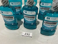 6x listerine mondwater 500ml coolmint - afbeelding 1 van  3
