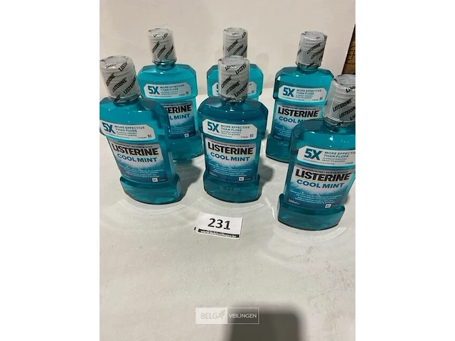 6x listerine mondwater 500ml coolmint - afbeelding 2 van  3