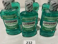 6x listerine mondwater 500ml fresch mint - afbeelding 1 van  3