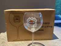6x martini glazen - afbeelding 1 van  1