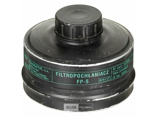 (6x) maskpol fp5 cbrn filter stanag m40 schroefdraad - afbeelding 1 van  2