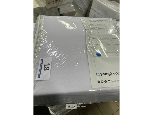 6x matrasbeschermers wit waterproof 200x200 - afbeelding 1 van  2