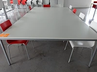 6x metaal/houten tafel - afbeelding 1 van  3