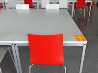 6x metaal/houten tafel - afbeelding 3 van  3