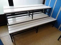 6x metalen zitbank - afbeelding 1 van  4