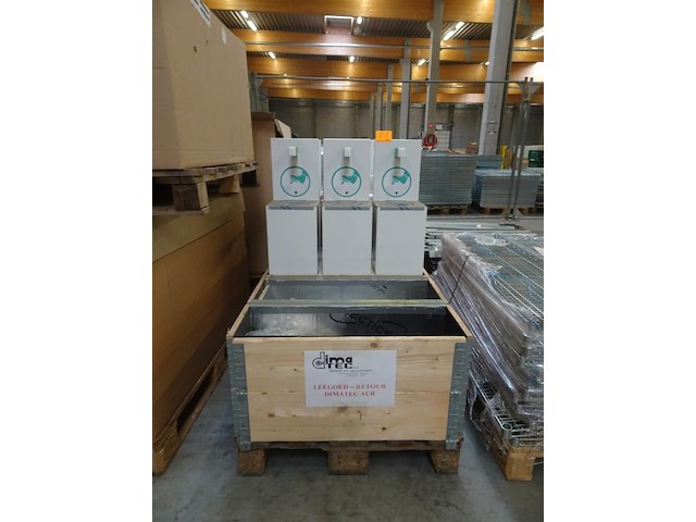 6x metalen/inox dispenser - afbeelding 1 van  5