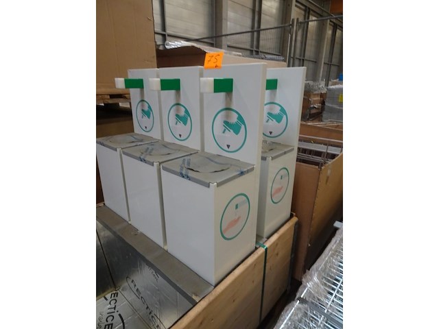 6x metalen/inox dispenser - afbeelding 4 van  5