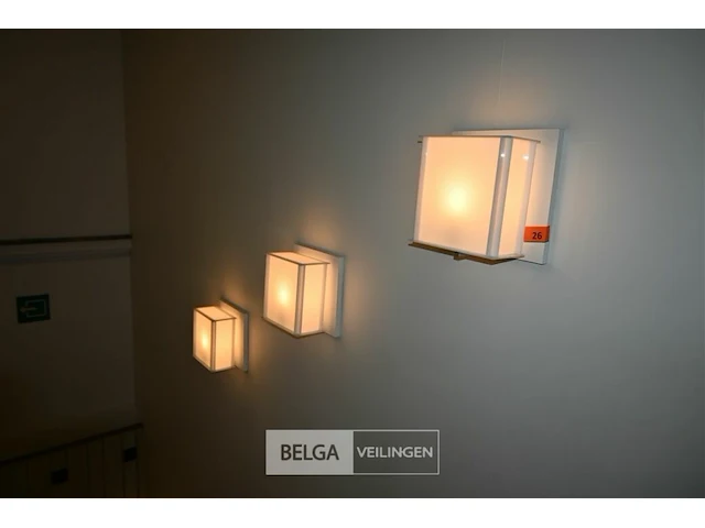 6x muurlampen - afbeelding 1 van  6