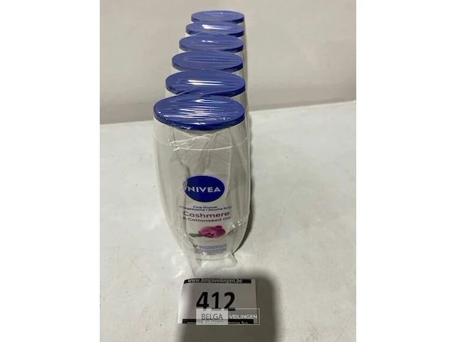 6x nivea douchegel 250ml/ cashmere&cottonseed - afbeelding 1 van  3