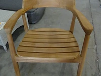 6x outdoor teakstoel - afbeelding 2 van  4