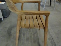 6x outdoor teakstoel - afbeelding 3 van  4