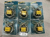 6x paddeslot met stalen kabel waterproof - afbeelding 1 van  4