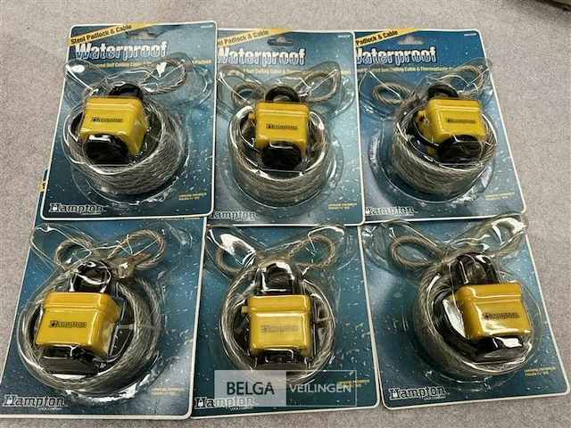 6x paddeslot met stalen kabel waterproof - afbeelding 2 van  5