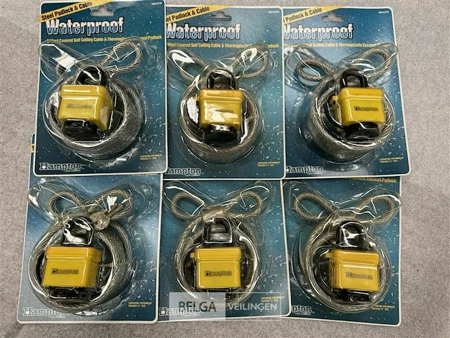 6x paddeslot met stalen kabel waterproof - afbeelding 5 van  5