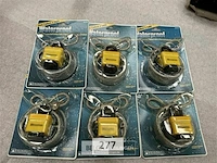 6x paddeslot met stalen kabel waterproof - afbeelding 1 van  4