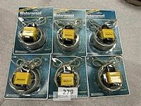 6x paddeslot met stalen kabel waterproof - afbeelding 1 van  4