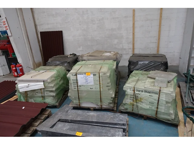 6x pallet witte vloer-/wandtegels - afbeelding 1 van  6