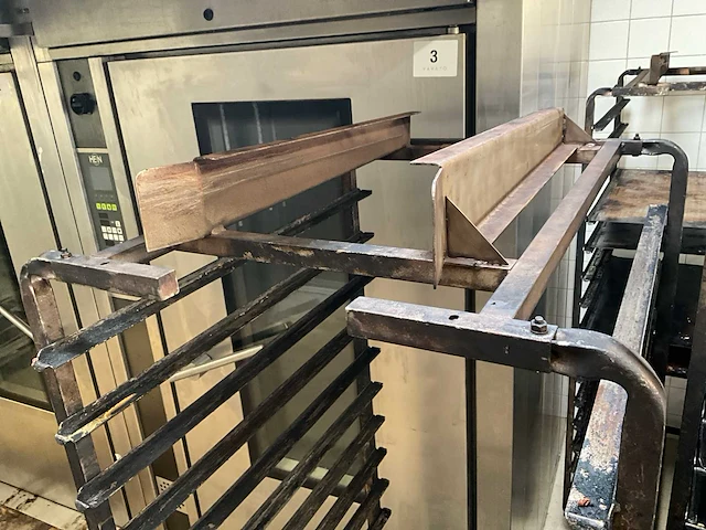 6x rvs kar voor bakkerij oven - afbeelding 2 van  7