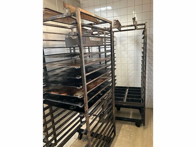 6x rvs kar voor bakkerij oven - afbeelding 4 van  7