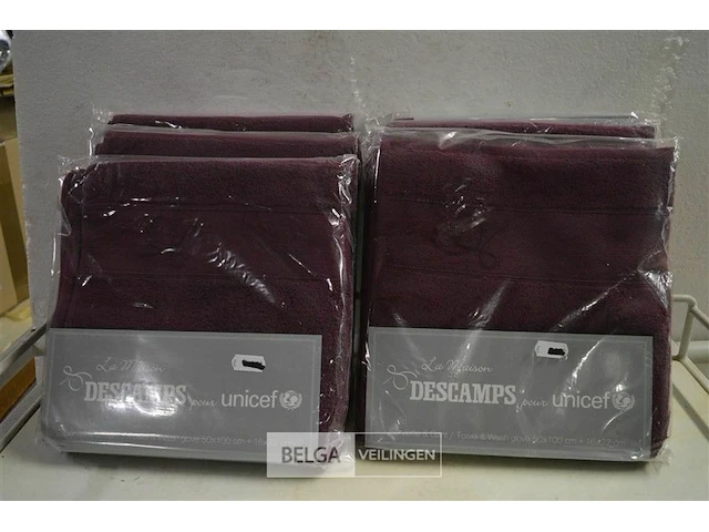 6x setje handdoek+ washandje 100%katoen 50x100cm en 16x22 cm - afbeelding 1 van  4