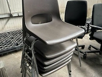 6x stoelen pv bruin - afbeelding 1 van  4
