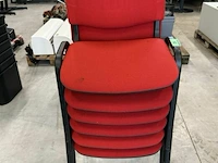 6x stoelen rood - afbeelding 1 van  2
