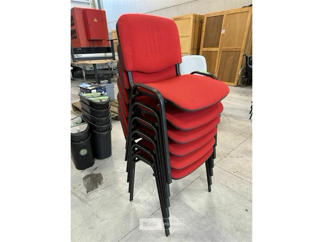 6x stoelen rood - afbeelding 2 van  2