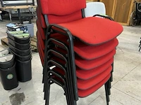 6x stoelen rood - afbeelding 2 van  2