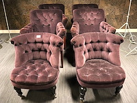 6x velour zetels - afbeelding 1 van  4