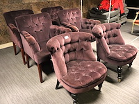 6x velour zetels - afbeelding 2 van  4