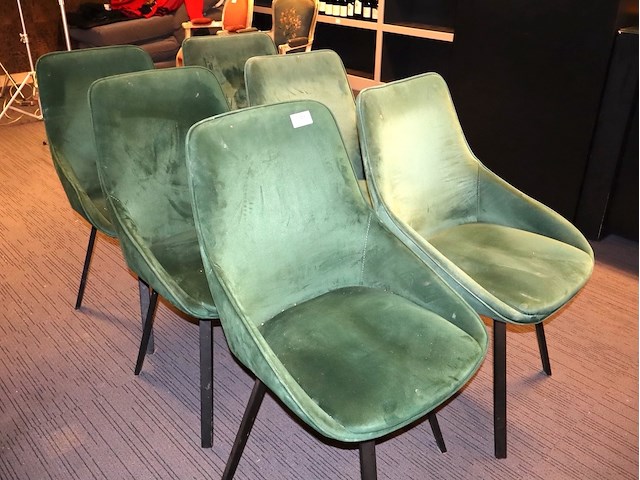 6x velour zetels - afbeelding 4 van  4