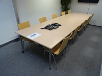 6x verrijdbare tafel + 12x stoel - afbeelding 1 van  3