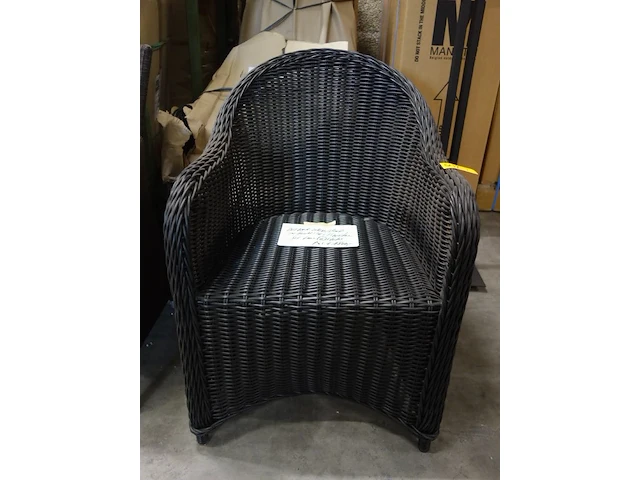 6x wicker outdoor stoel - afbeelding 1 van  4