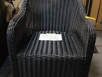 6x wicker outdoor stoel - afbeelding 1 van  4
