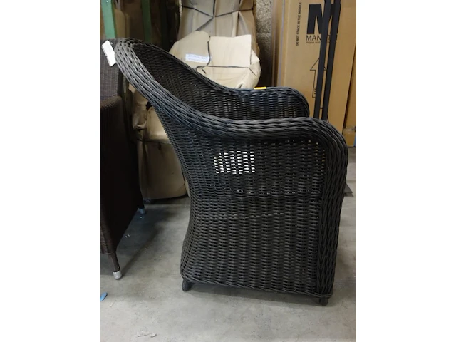 6x wicker outdoor stoel - afbeelding 2 van  4