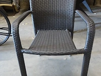 6x wicker stoel gescova - afbeelding 1 van  5