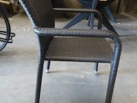 6x wicker stoel gescova - afbeelding 2 van  5