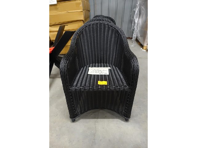 6x wickerstoel - afbeelding 1 van  4