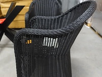 6x wickerstoel - afbeelding 2 van  4