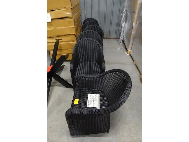 6x wickerstoel - afbeelding 3 van  4