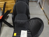 6x wickerstoel - afbeelding 3 van  4