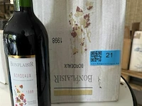6x1 fles bonplaisir bordeaux 1998 - afbeelding 1 van  3