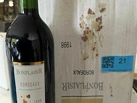 6x1 fles bonplaisir bordeaux 1998 - afbeelding 3 van  3