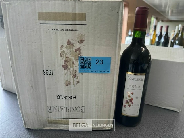 6x1 fles bonplaisir bordeaux 1998 - afbeelding 1 van  3