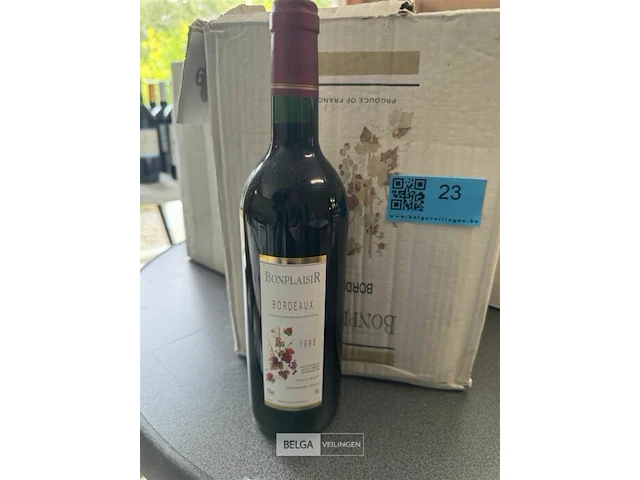 6x1 fles bonplaisir bordeaux 1998 - afbeelding 2 van  3