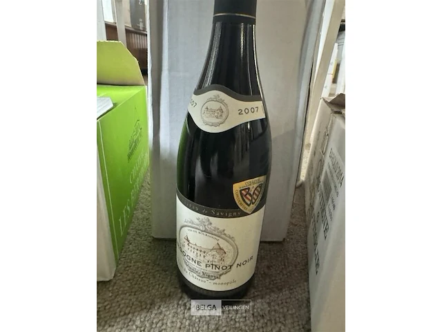 6x1 fles bourgogne pinot noir 2007 - afbeelding 2 van  4