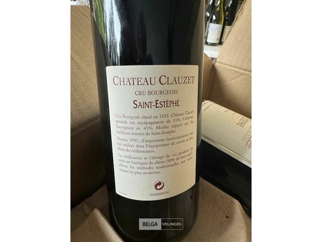 6x1 fles chateau clauzet 1999 - afbeelding 4 van  4