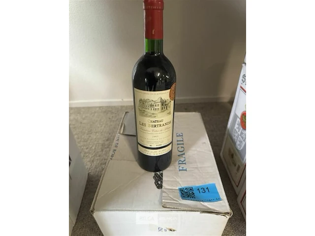 6x1 fles chateau les bertrands 2003 - afbeelding 1 van  4