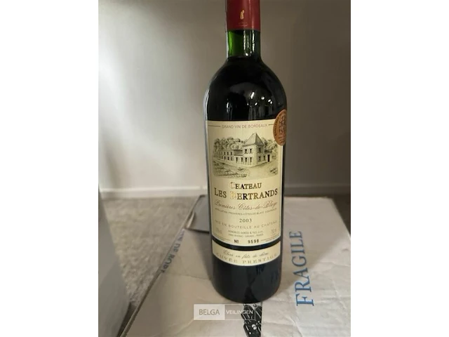 6x1 fles chateau les bertrands 2003 - afbeelding 2 van  4