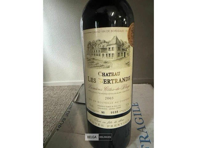 6x1 fles chateau les bertrands 2003 - afbeelding 3 van  4